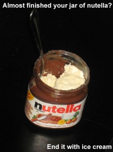 nutella ice cream